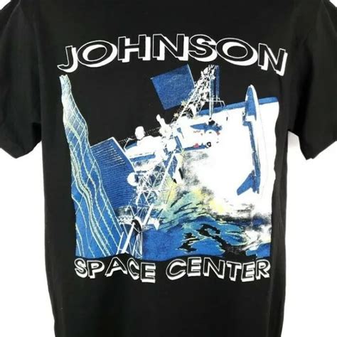 Nasa Johnson Space Center T Shirt Vintage 90s Space Shuttle Made In Usa