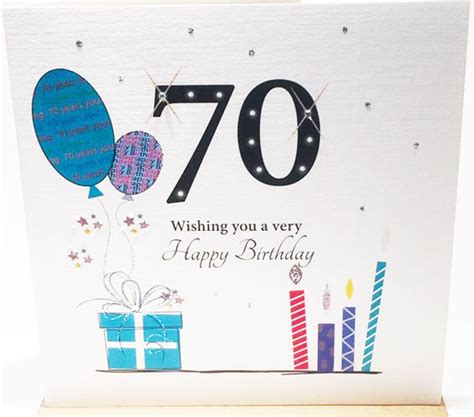 70th Birthday Card For A Man 0799932699313 70th Birthday Card 70th
