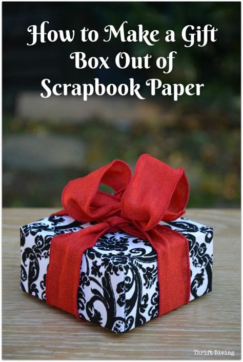 Seal with tape and fold the bottom end up. How to Make a Gift Box Out of Scrapbook Paper - DIY Gift Ideas