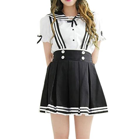 Buy Sailor Uniform Short Sleeve School Uniform Lolita Sailor Suit