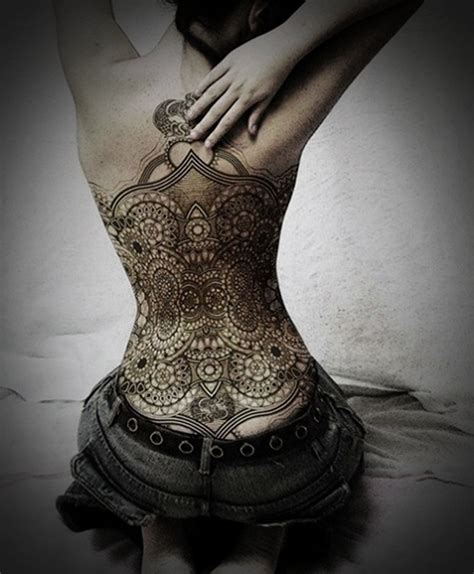 Lower Back Tattoos For Women Girls