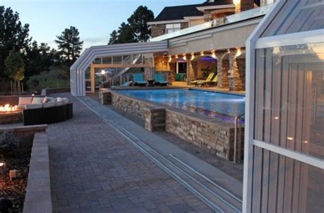Retractable Roof Makes It A Perfect All Season Swim And Party Spot