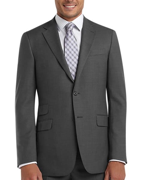 Hickey Freeman Charcoal Gray Classic Fit Suit Mens Sale Mens