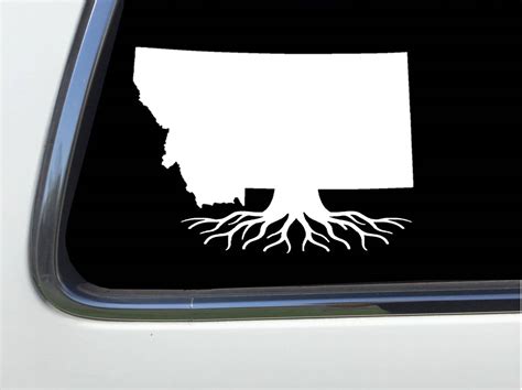 Thatlilcabin Montana Mt Roots Montana 6 Decal As1007 Etsy