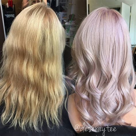 Transformation Pretty In Pale Lavender Pink Lavender Hair Pale Pink Hair Blonde Hair Color