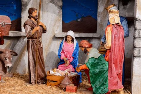 Christmas Nativity Scene Crib Stock Photo Image Of Bible Christmas