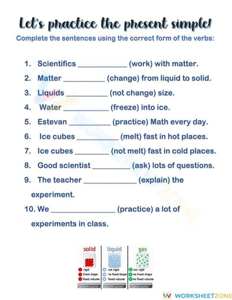 Present Simple Practice Worksheet