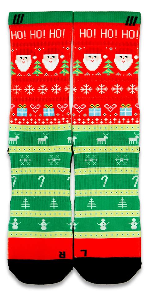 Ugly Christmas Sweater Ces Custom Socks ™