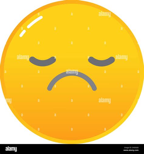 Sad Emoticon Icon Vector Unhappy Smiley Face Stock Vector Image And Art