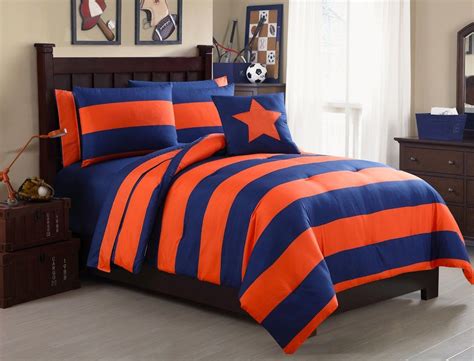 The top countries of suppliers are india, china, from which the. VCNY Striped Bed in a Bag Twin XL 8 Pc. Set Navy Blue and ...