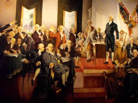 Painting Of The Signing Of The Declaration At