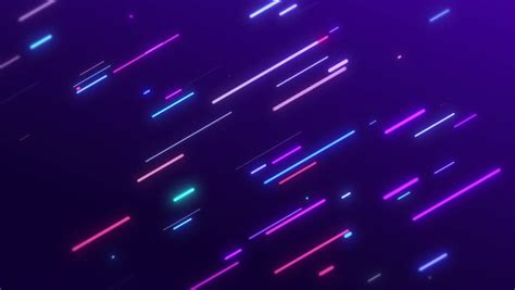 Rounded Neon Multicolored Geometric Lines Background Stock Footage