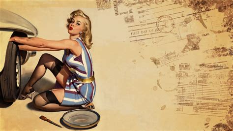 Pin Up Vintage Wallpaper 57 Immagini