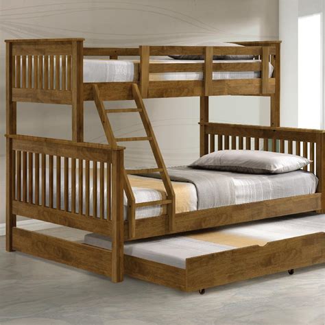 Our expert amish craftsmen are dedicated to creating high quality, solid hardwood youth beds crafted to withstand generations of use. AMERICANA Solid Wood Triple Bunk Bed **PRE-ORDER ...