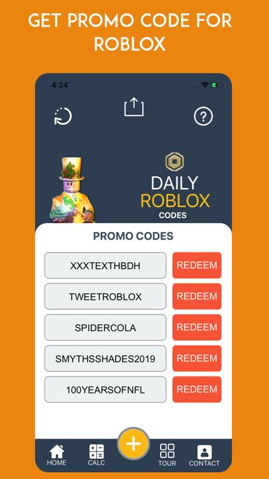 Robux Calc Roblox Codes Iphone App