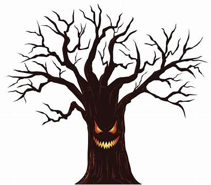 Spooky Tree Clipart Cliparts Paper
