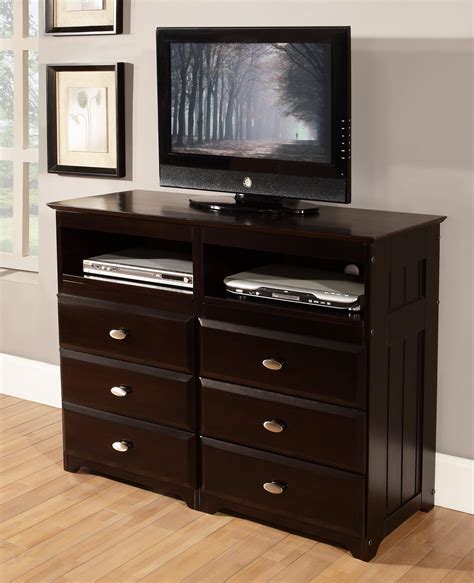 Not only does it provide an excellent storage space for your clothing and other belongings, but it is also perfect. Discovery World Furniture Espresso Media Chest | Dresser ...