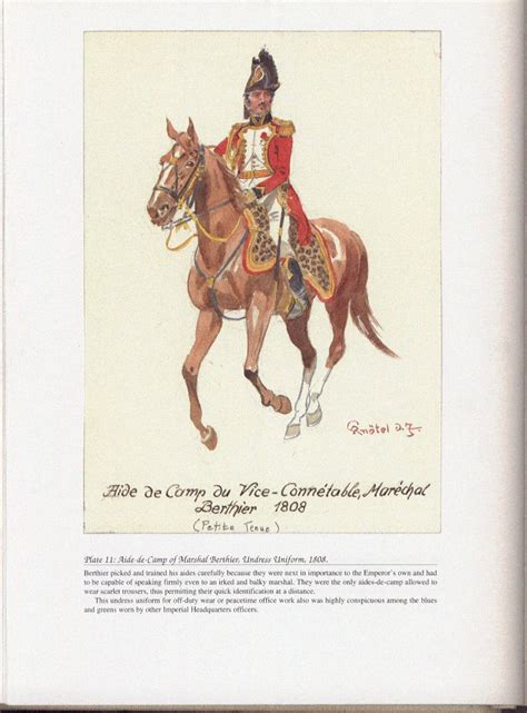 Command And Staff Plate 11 Aide De Camp Of Marshal Berthier Undress