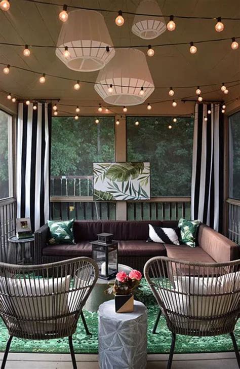 Tropicana Inspired Enclosed Porch For Lounging Porch Design House