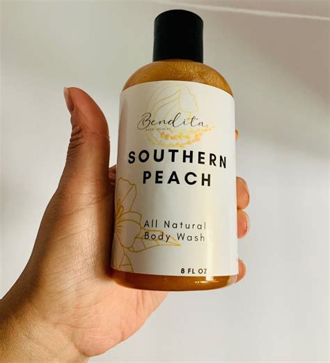 Southern Peach Body Wash All Natural Body Wash Peach Body Etsy