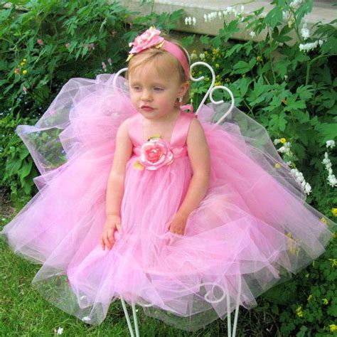 Flower Girl Dress Tutu Bubblegum Pink Tutu Dress Tulle Flower Girl