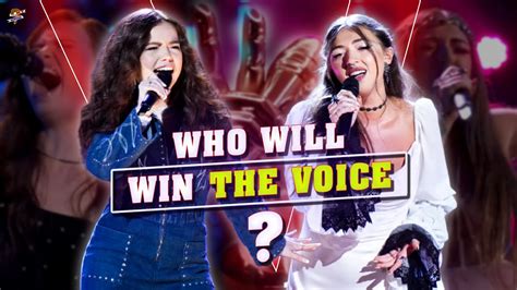 Who Will Win The Voice Season 24 Mara Justine Or Nini Iris Youtube