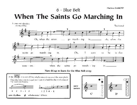 Download and print in pdf or midi free sheet music for when the saints go marching in by louis armstrong arranged by tonino monachesi for guitar, recorder (mixed duet) When the saints go marching in recorder