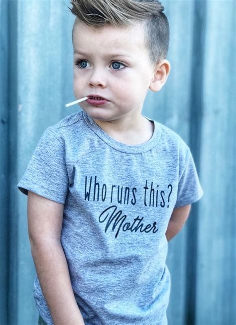 Who Runs This Mother Boys Style Toddler Boy Kids Fashion Urban