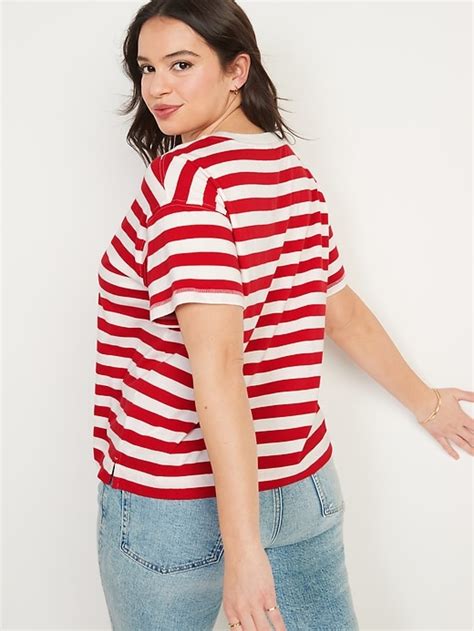 Vintage Loose Striped Easy T Shirt For Women Old Navy