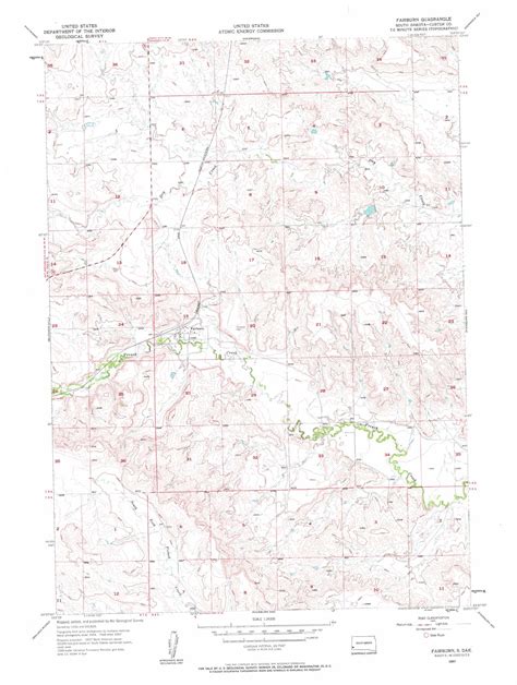 Fairburn Topographic Map Sd Usgs Topo Quad 43103f2