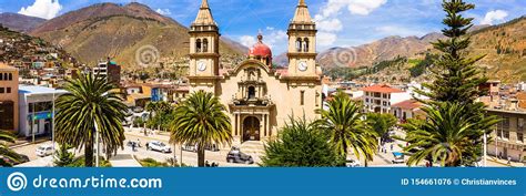 View Of Cathedral In Tarma City In Peru Stock Photo Image Of City