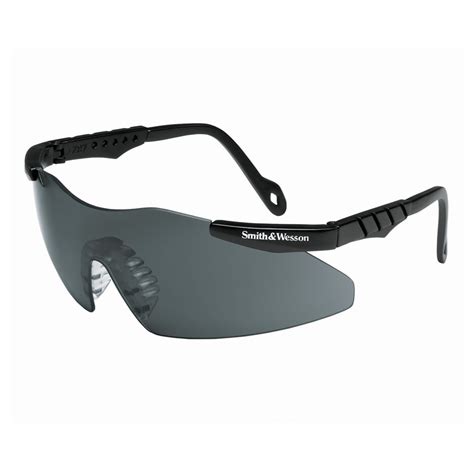 smith and wesson® magnum® 3g mini safety glasses 19824 smoke lenses black frame unisex for