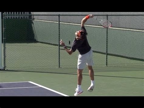 Roger federer prepares to hit a forehand. Roger Federer Serve in Super Slow Motion - BNP Paribas ...