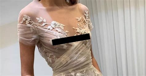 Brides See Through Wedding Dress Drops Jaws As Onlookers Spot Nipples