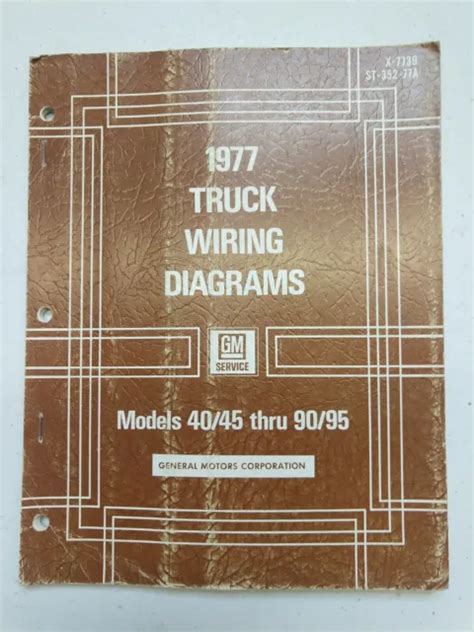 1977 General Motors Truck Wiring Diagrams Models 4045 9095 St 352 77a