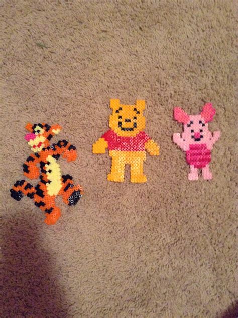 Tigger Piglet And Pooh Perler Beads DIY