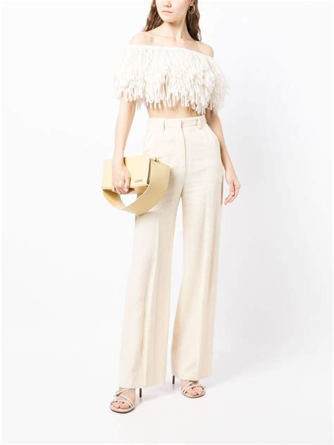 Jacquemus Fringed Cropped Top Farfetch