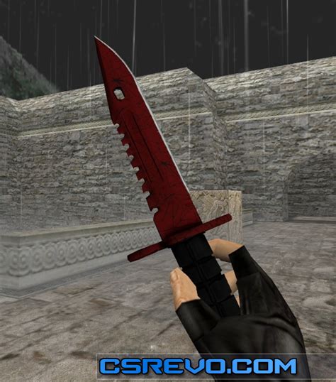 Skin Knife M9 Bayonet Crimson Web Csgo Hd Para Cs 16 Cs Revo