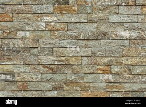 Stone Brick Tile As Background Modern Italian Style Wall Made Of Tiled