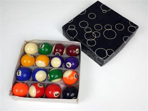 Reserved For Amy Vintage Miniature Billiard Pool Balls In Etsy