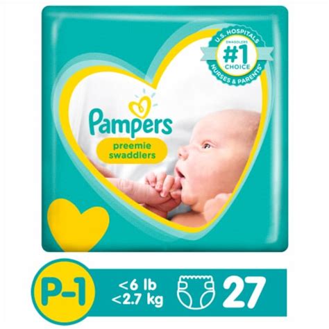 Pampers Swaddlers Preemie Baby Diapers Size P1