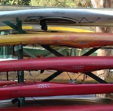 A kayak cradle rack holds your kayak sideways and are one of the most popular options. How to Build a DIY Wooden Kayak Rack | Kayak storage rack, Kayak storage, Kayak rack