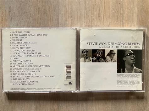 Cd Stevie Wonder Song Review Greatest Hits Köp På Tradera