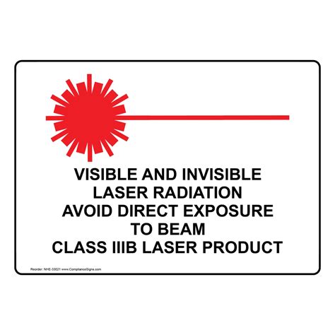 Process Hazards Radiation Sign Visible And Invisible Laser Radiation