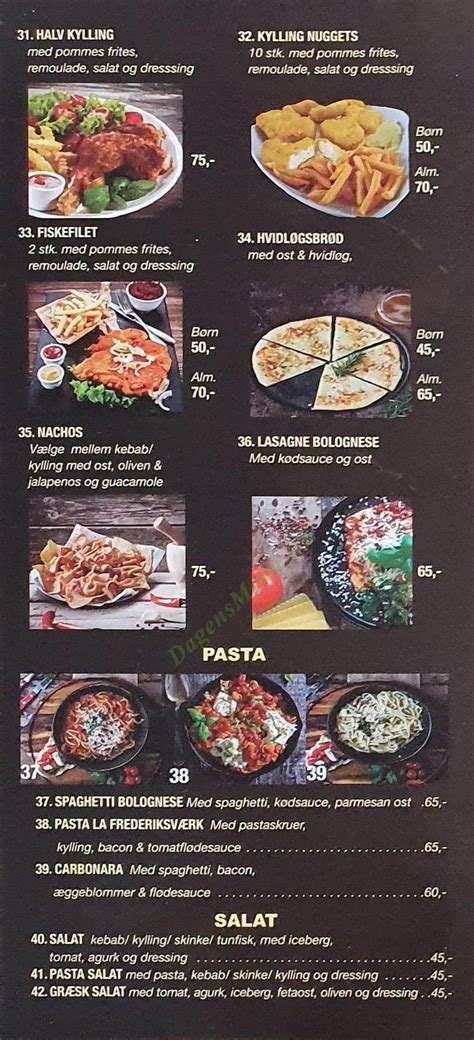 Gastronomia Pizza And Bageri Frederiksværk Dagens Menu