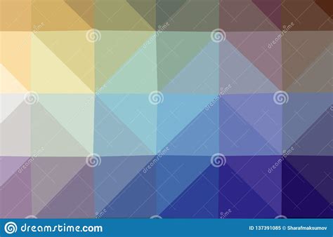 Illustration Of Abstract Blue Green And Brown Horizontal Low Poly