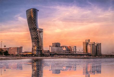 The Capital Gate Known As Leaning Tower In Abu Dhabi Uae Photograph