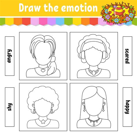 Draw The Emotion 2171250 Vector Art At Vecteezy