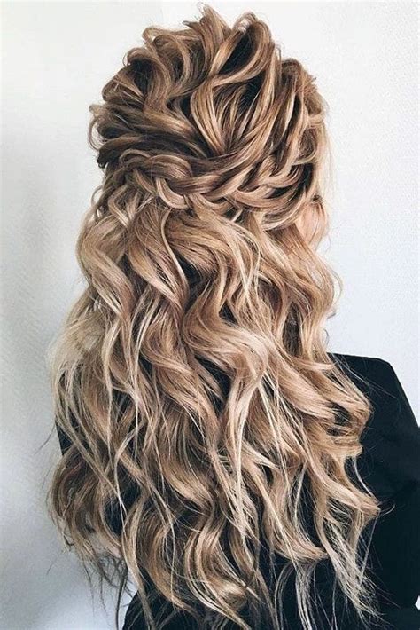 30 Wedding Hairstyles Half Up Half Down With Curls And