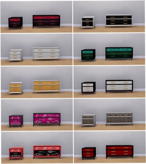 Mod The Sims City Living Dresser Addons By Mrmonty96 • Sims 4 Downloads